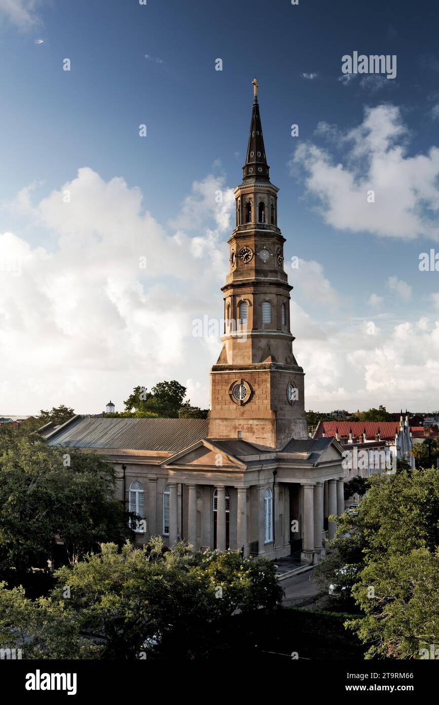 St. Église Philips à Charleston SC. Banque D'Images
