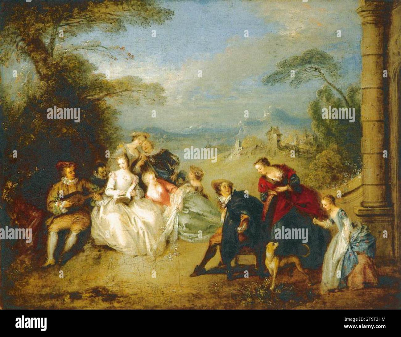 Concert Champêtre 1734 de Jean Baptiste Joseph Pater Banque D'Images