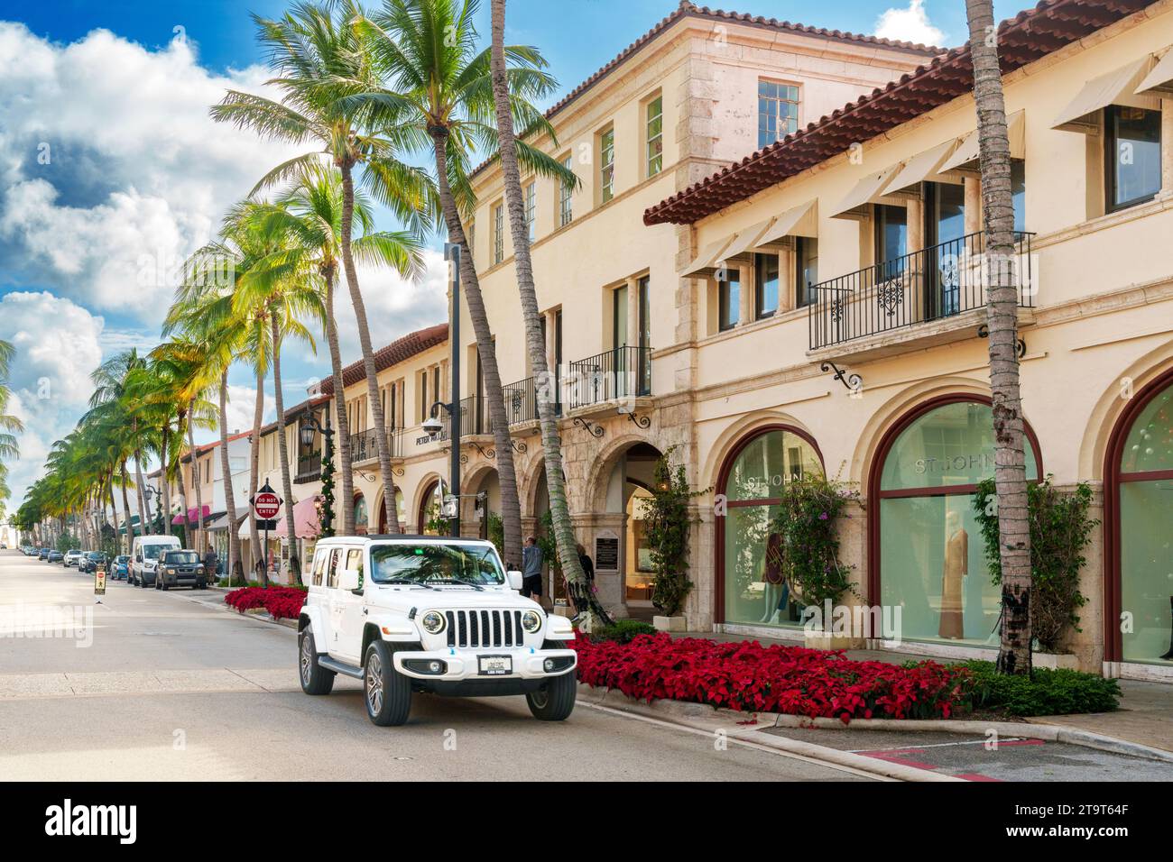 Worth Avenue, Palm Beach, Florida Banque D'Images