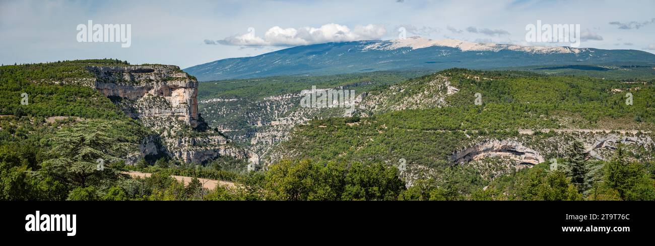 Gorges de la Nesque, Provence, France. Banque D'Images