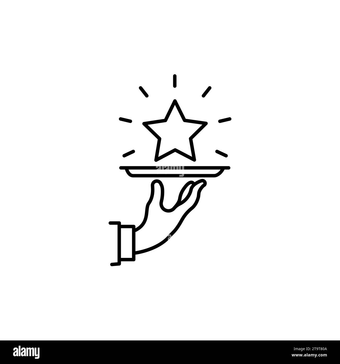 Meilleur service de qualité, bonus pour icône client vip Illustration de Vecteur