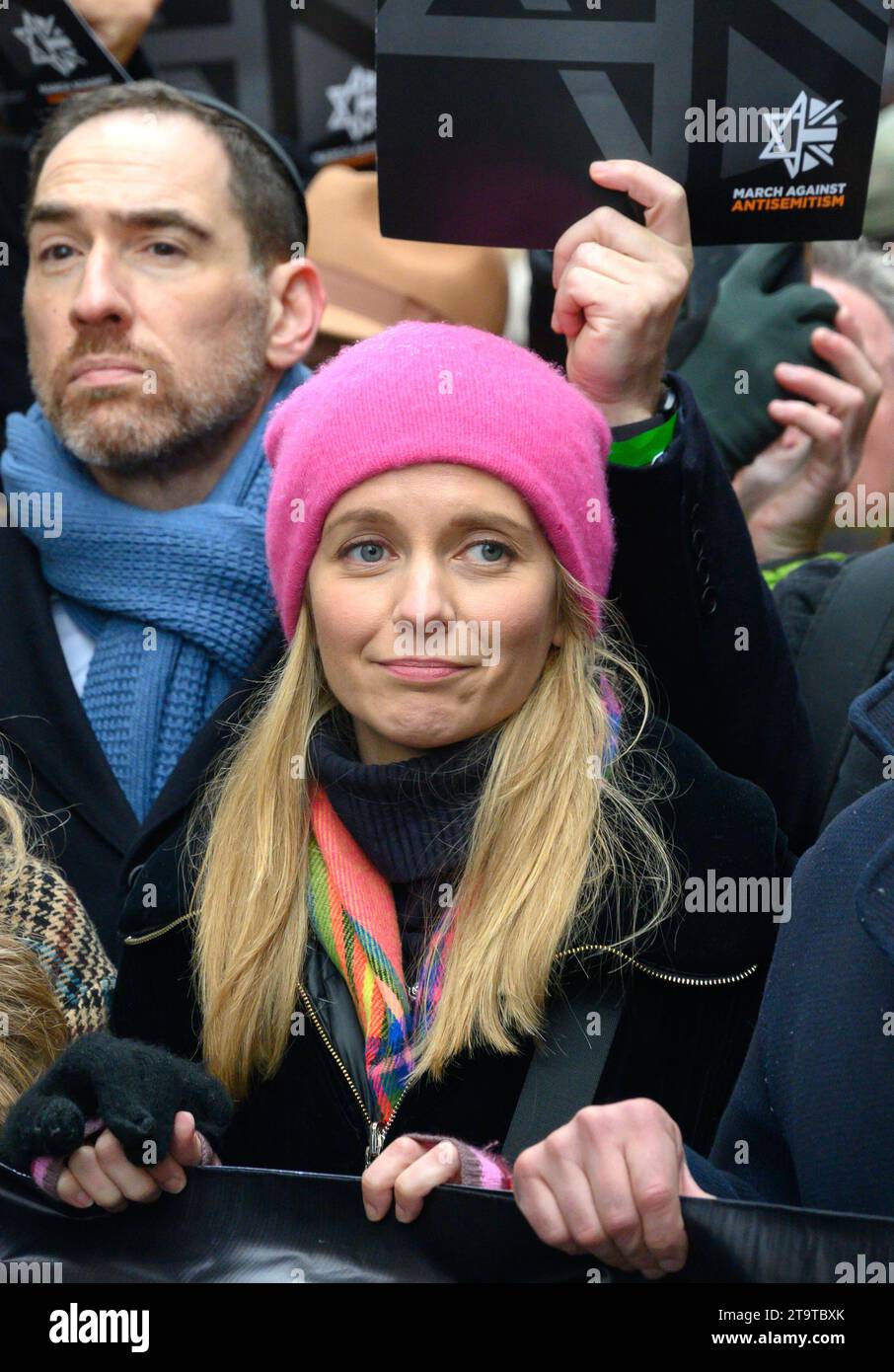 Rachel Riley (présentatrice de télévision) participe à la Marche contre l'antisémitisme, Londres, 26 novembre 2023 Banque D'Images