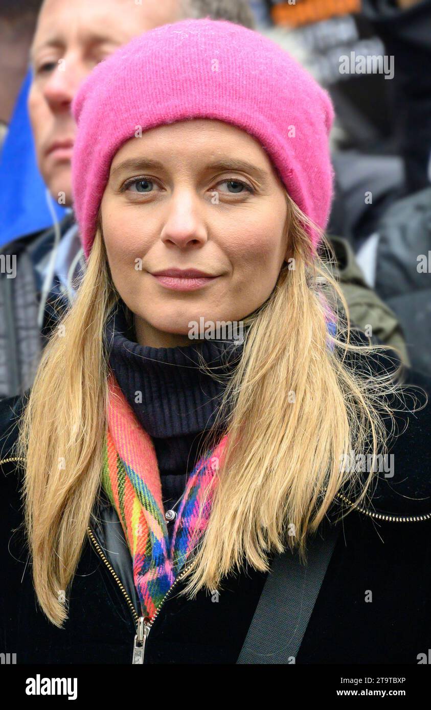 Rachel Riley (présentatrice de télévision) participe à la Marche contre l'antisémitisme, Londres, 26 novembre 2023 Banque D'Images