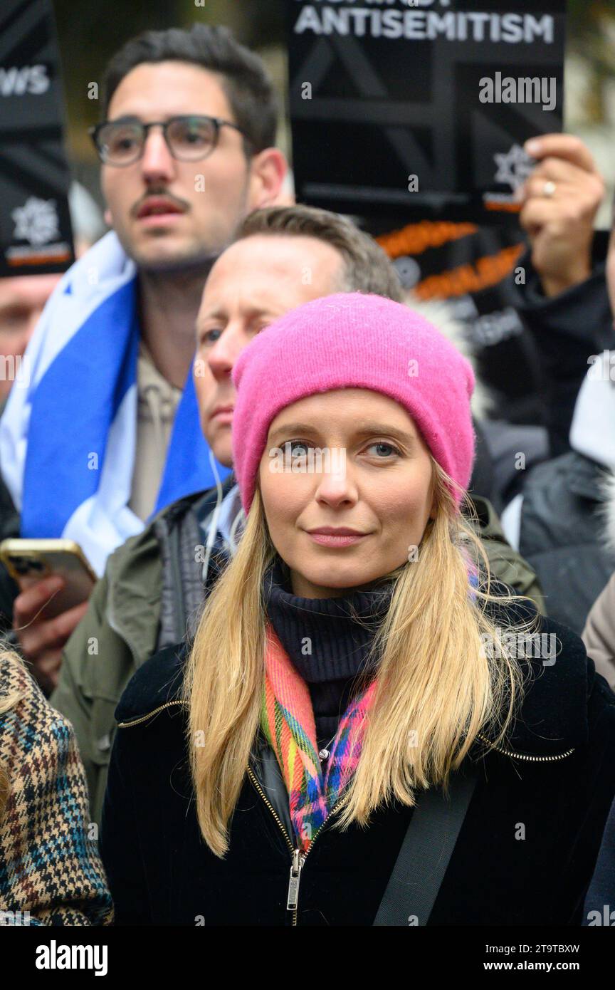 Rachel Riley (présentatrice de télévision) participe à la Marche contre l'antisémitisme, Londres, 26 novembre 2023 Banque D'Images