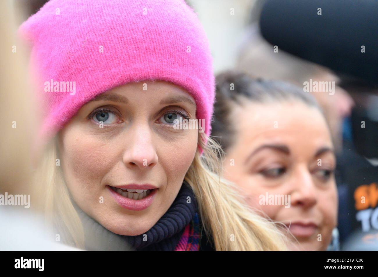 Rachel Riley (présentatrice de télévision) participe à la Marche contre l'antisémitisme, Londres, 26 novembre 2023 Banque D'Images
