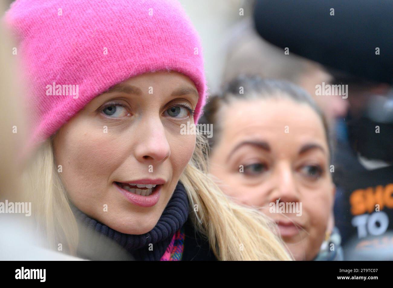 Rachel Riley (présentatrice de télévision) participe à la Marche contre l'antisémitisme, Londres, 26 novembre 2023 Banque D'Images