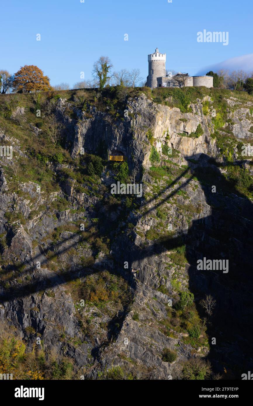 Vue depuis le pont suspendu de Clifton à Bristol Banque D'Images