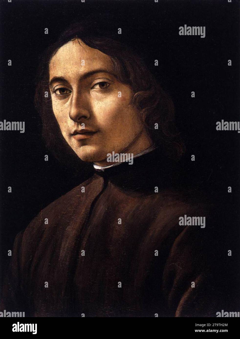 Portrait d'un jeune homme vers 1495 par Raffaellino Del Garbo Banque D'Images