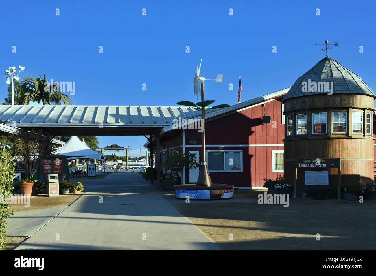 COSTA MESA, CALIFORNIE - 12 NOVEMBRE 2023 : ferme Centennial au centre de foire et d'événements OC, parc d'expositions du comté d'Orange. Banque D'Images