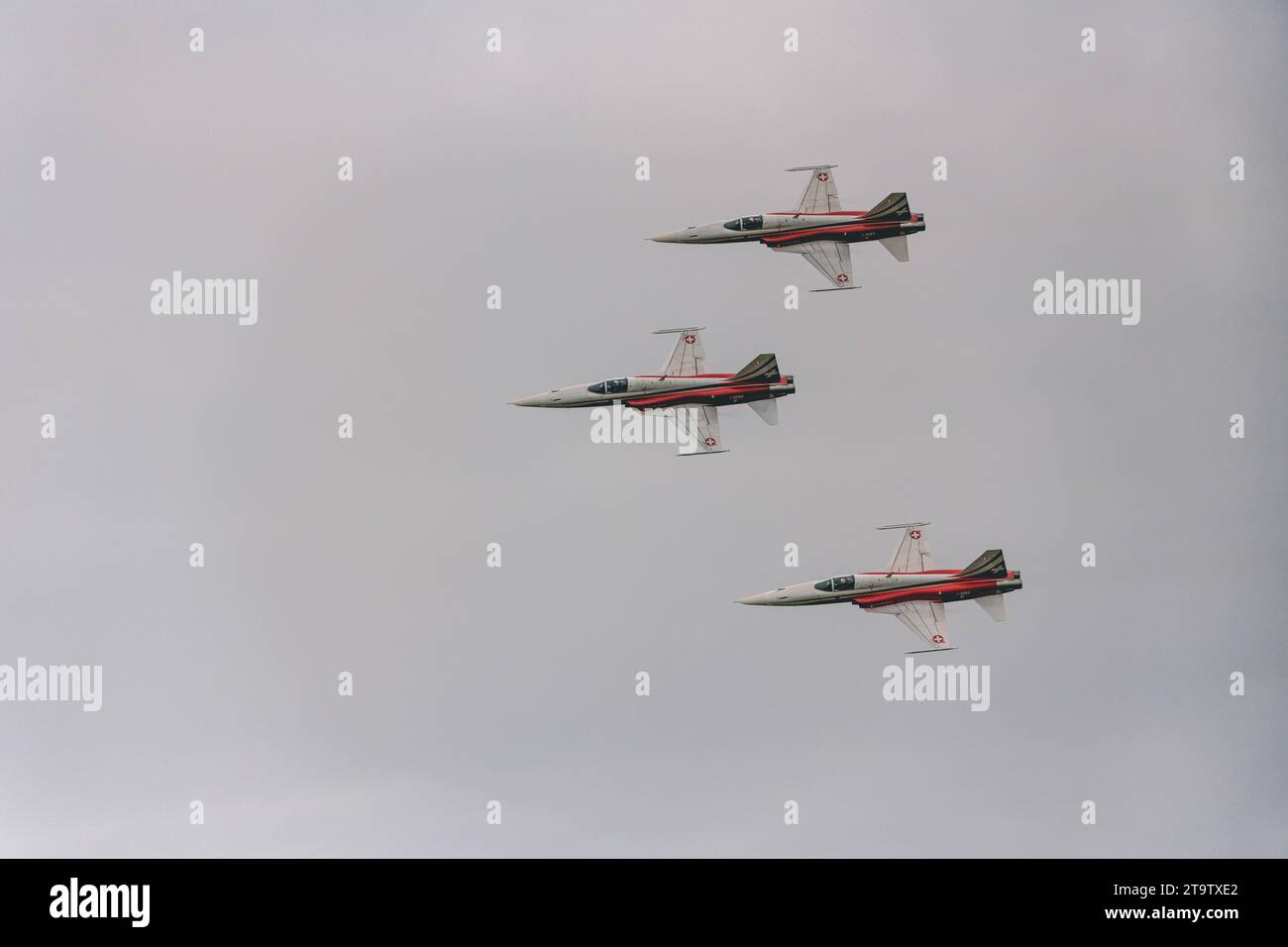 Patrouille Suisse au salon aéronautique Axalp Banque D'Images