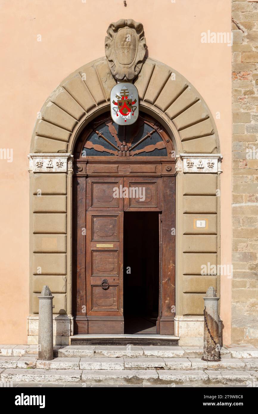Diocèse d'Arezzo Cortona Sansepolcro, Piazza Del Duomo, 1, 52100 Arezzo AR, Italie Banque D'Images