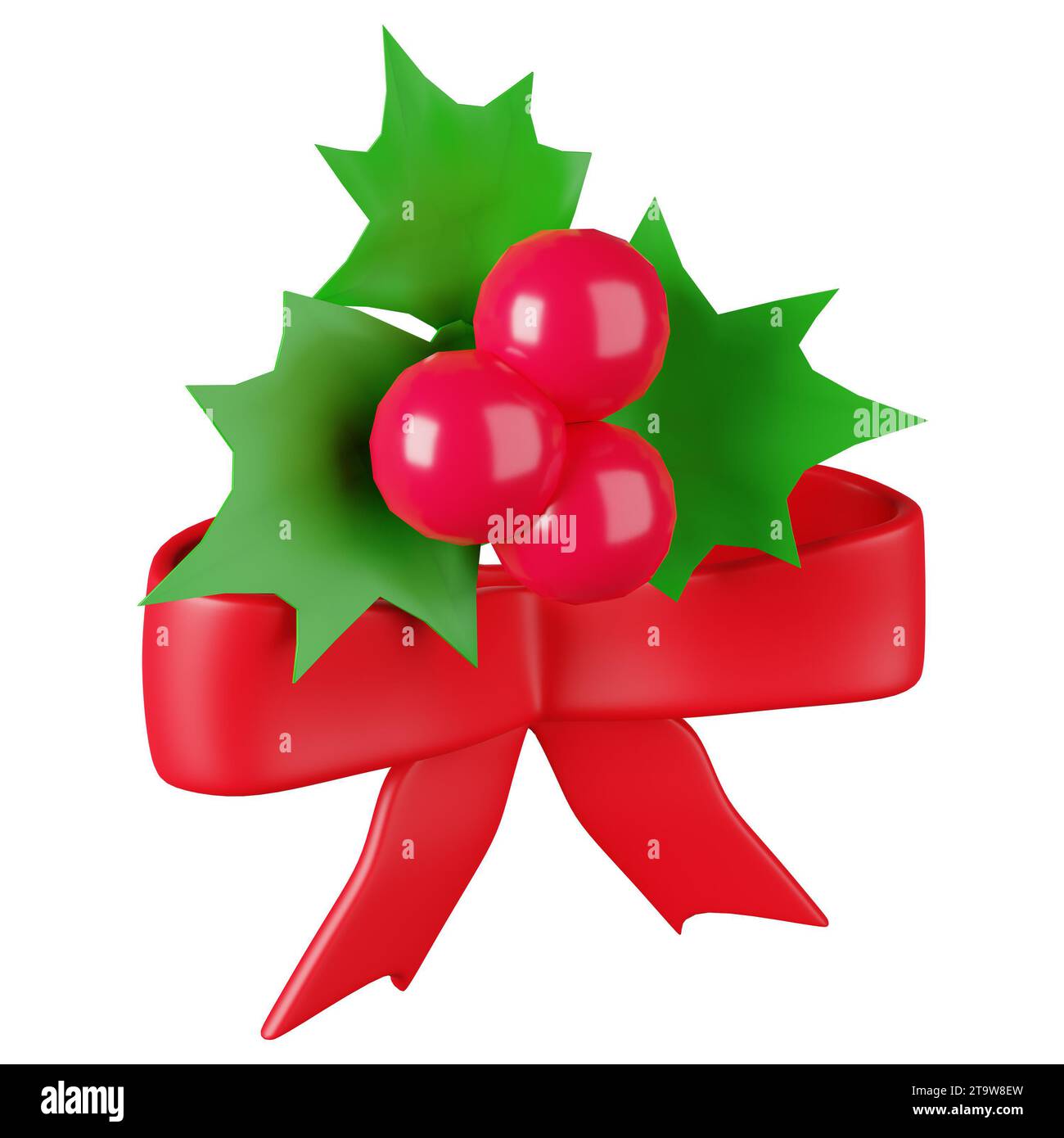 Agrémentez vos cadeaux avec élégance grâce au noeud de Noël, emblème de la beauté festive et la touche finale parfaite. Banque D'Images