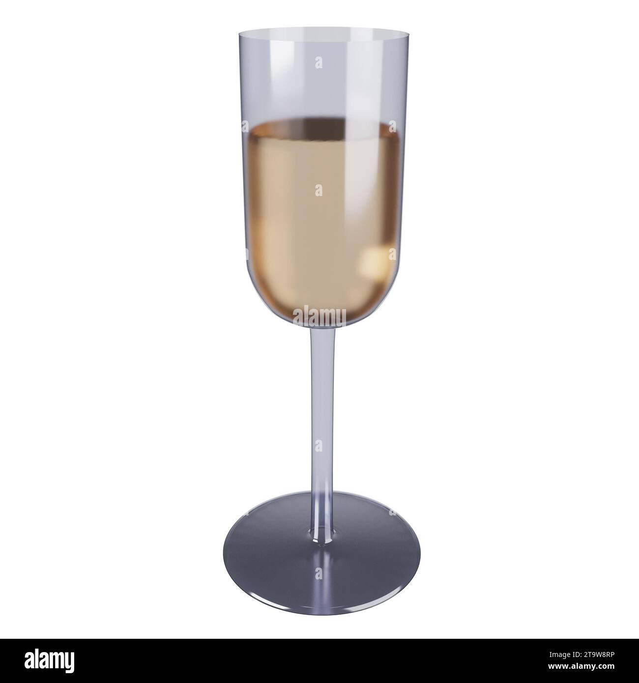 Un verre à vin élégant, parfait pour griller des célébrations avec sa clarté cristalline. Banque D'Images