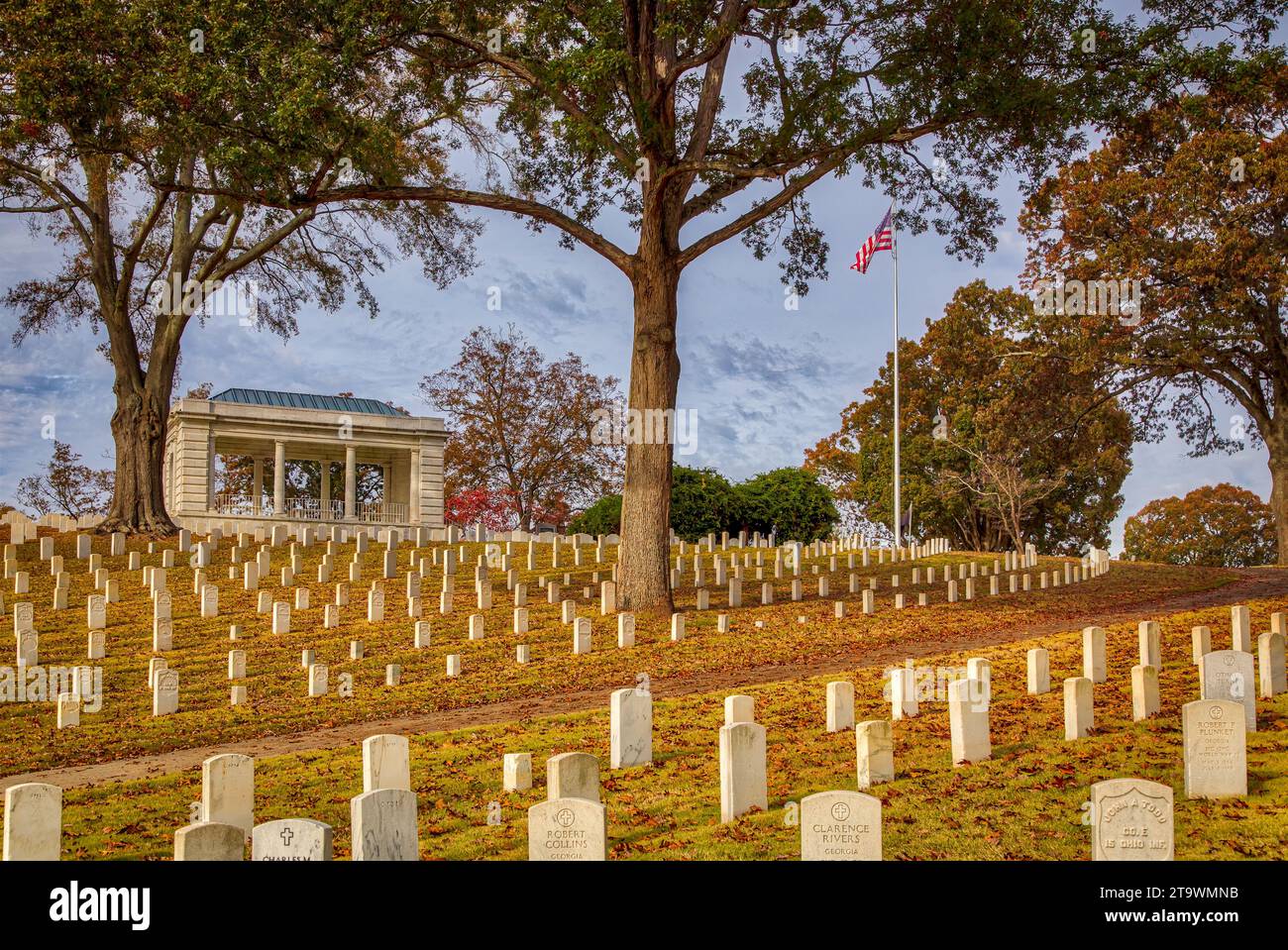 Cimetière national de Marietta Banque D'Images