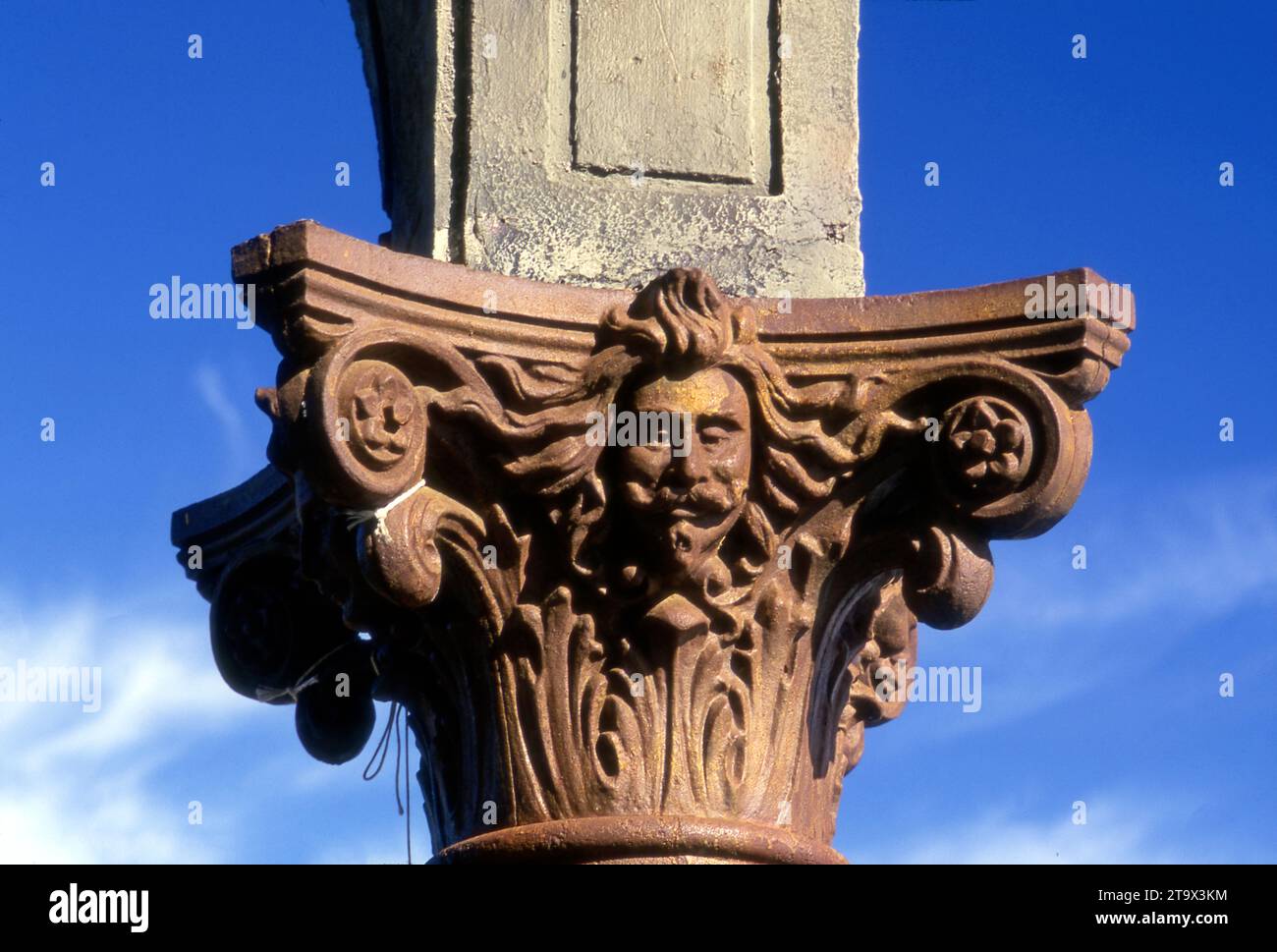 Détail de la colonne à Venice, Californie, USA Banque D'Images
