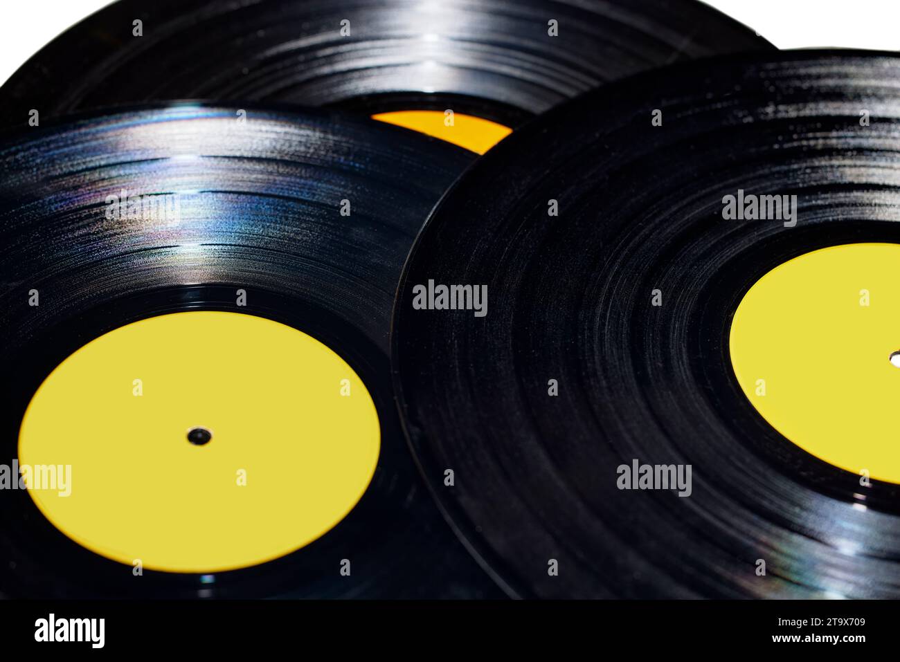 Vieux vinyle 33 tours albums Banque D'Images