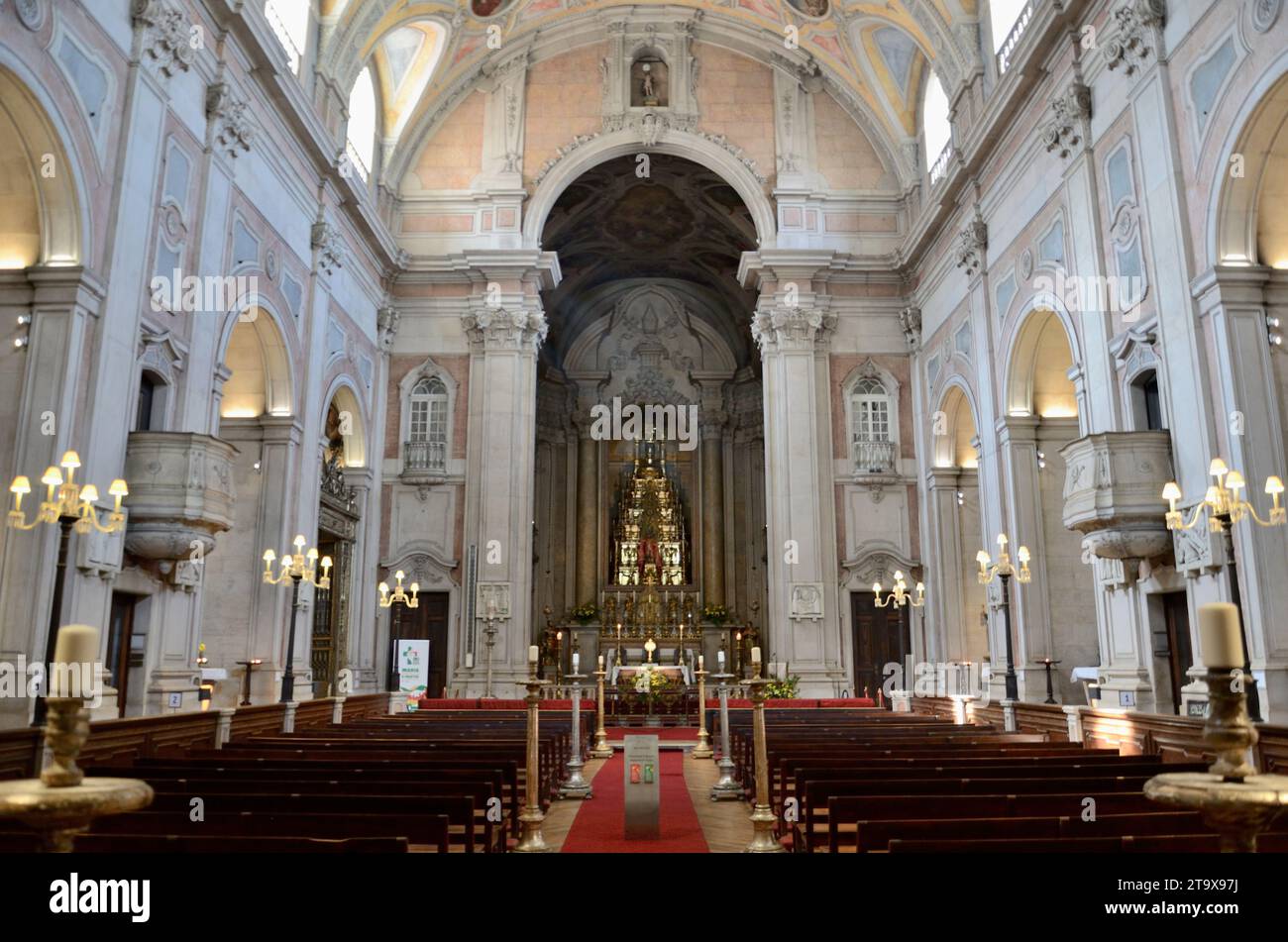 Église Saint-Nicolas, Lisbonne, Portugal, Europe Banque D'Images