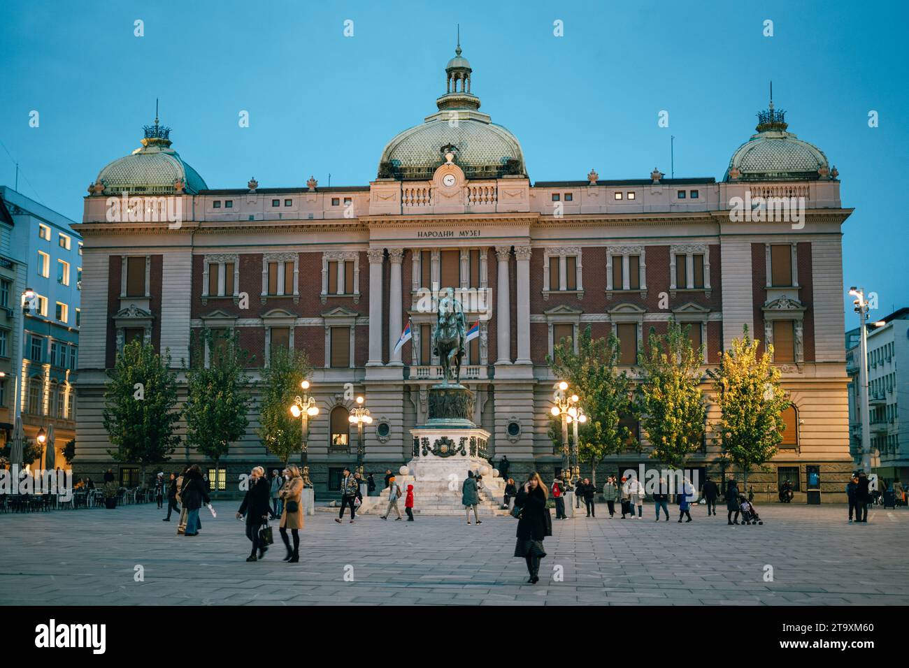 Musée national de Serbie, place de la République à Belgrade, Serbie Banque D'Images