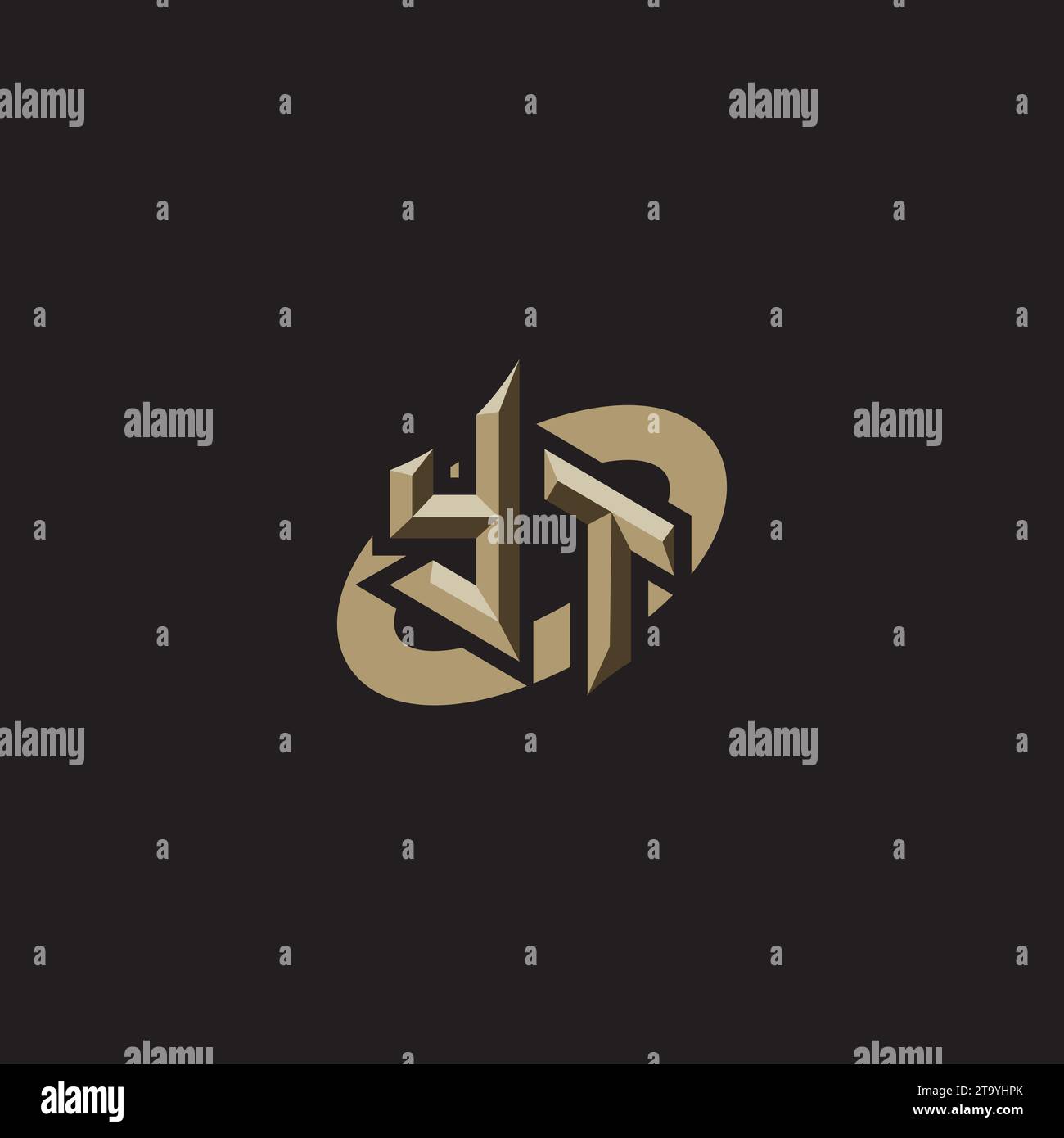 YT Premium initial Gaming logos designs, thèmes et modèles pour les jeux, Twitch et youtube Illustration de Vecteur