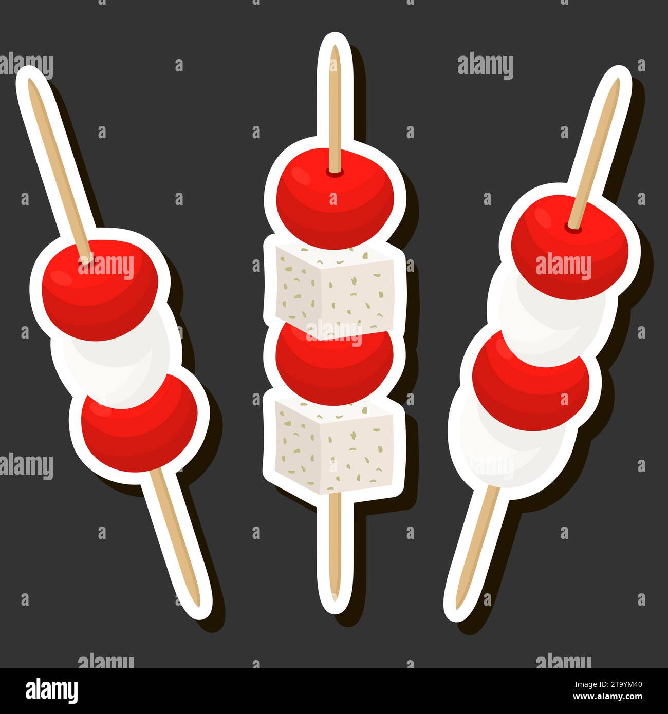 Illustration sur le thème grand ensemble divers types belle drapé savoureux Illustration de Vecteur