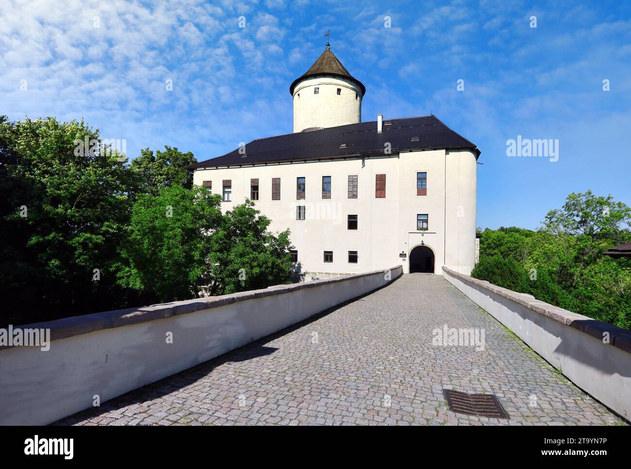 Le château de Rychmburk est situé près du village de Předhradí dans le district de Chrudim et le Pardubice Banque D'Images