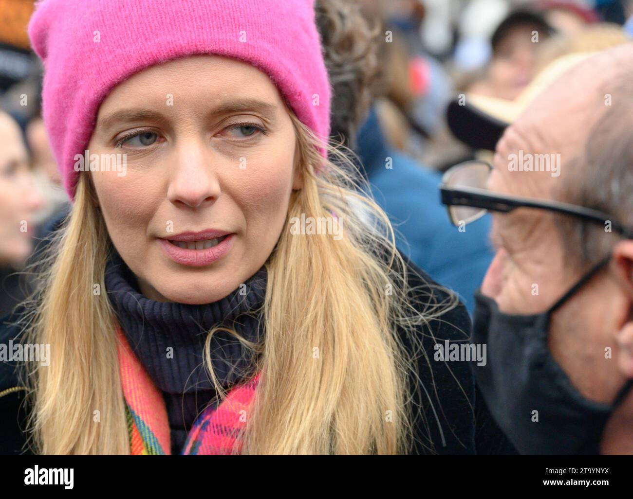 Rachel Riley (présentatrice de télévision) participe à la Marche contre l'antisémitisme, Londres, 26 novembre 2023 Banque D'Images