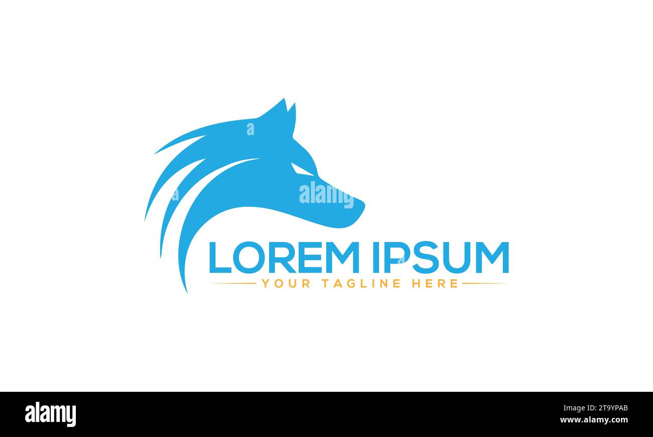 Wolf logo Design Fox Creative logo Design Illustration de Vecteur