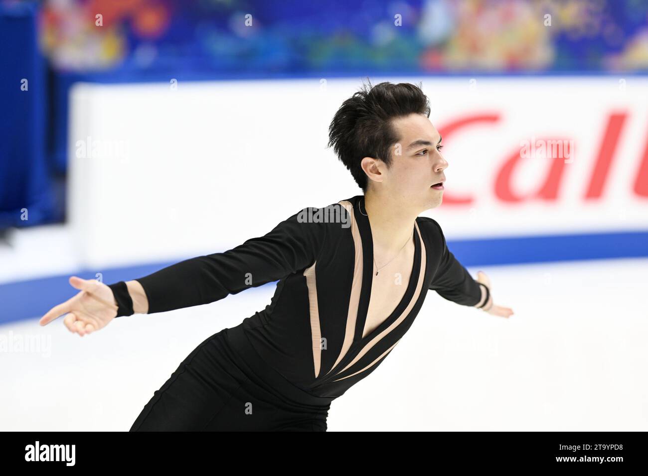 Camden Pulkinen (USA), 24 NOVEMBRE 2023 - Patinage artistique : Grand Prix ISU de Patinage artistique Trophée NHK 2023/24 Programme court masculin à Osaka, Japon. (Photo de MATSUO.K/AFLO SPORT) Banque D'Images
