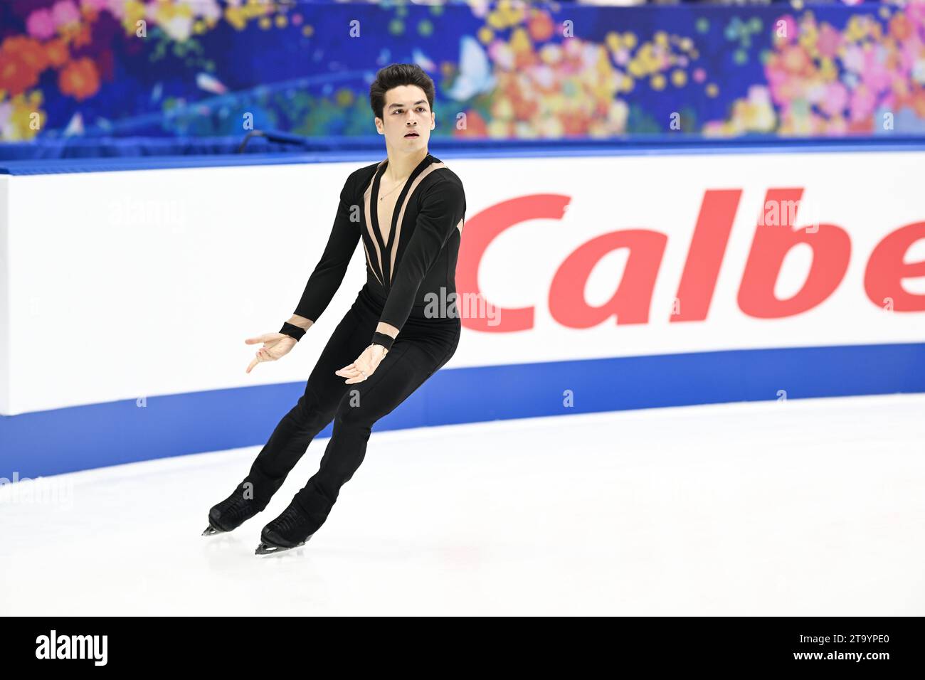 Camden Pulkinen (USA), 24 NOVEMBRE 2023 - Patinage artistique : Grand Prix ISU de Patinage artistique Trophée NHK 2023/24 Programme court masculin à Osaka, Japon. (Photo de MATSUO.K/AFLO SPORT) Banque D'Images