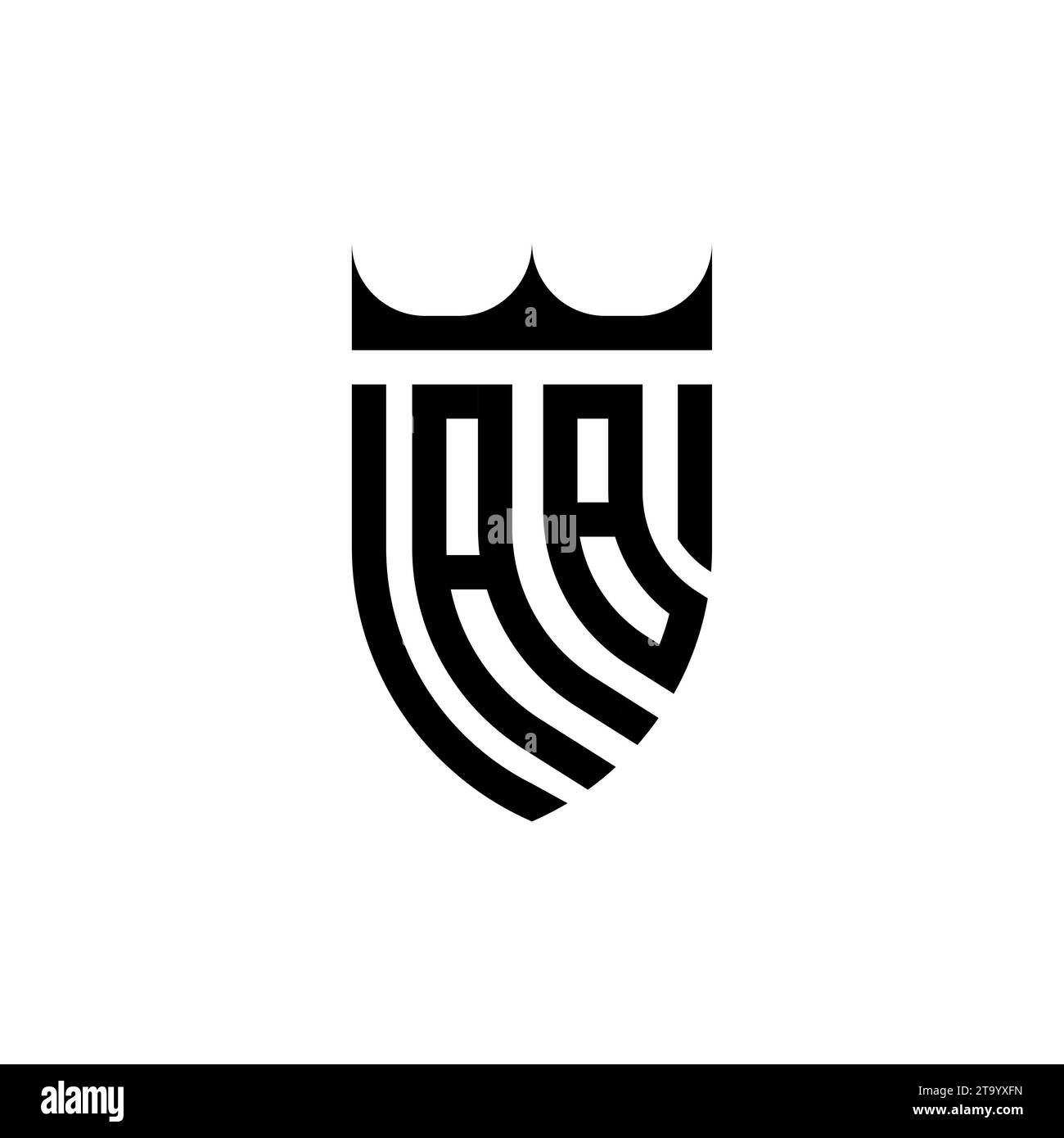 Lettres initiales du logo AB Luxury dans un design professionnel de haute qualité qui s'imprimera bien Illustration de Vecteur