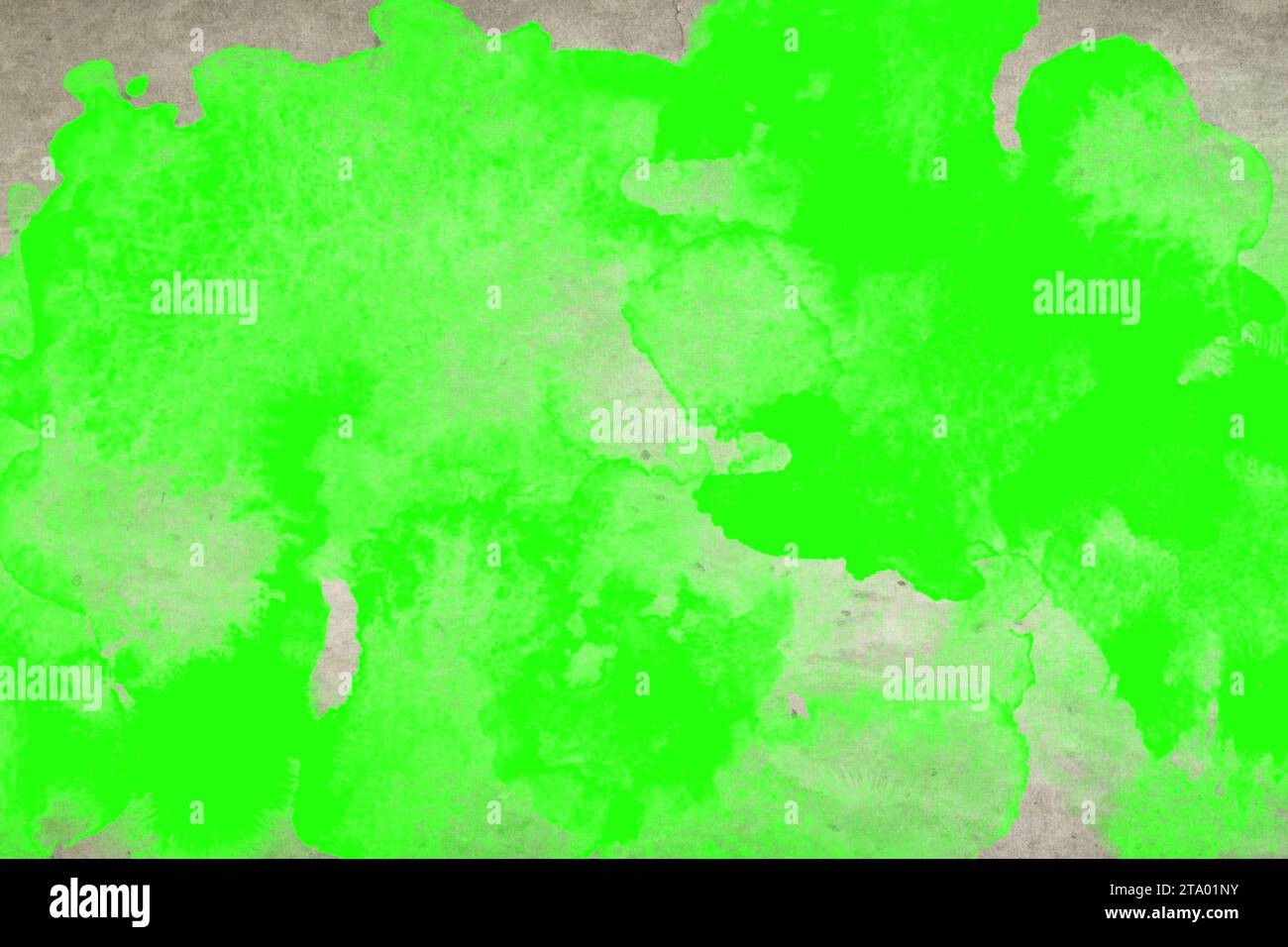 peindre sur vieux papier vintage avec effet aquarelle et fond d'écran vert chroma key Banque D'Images