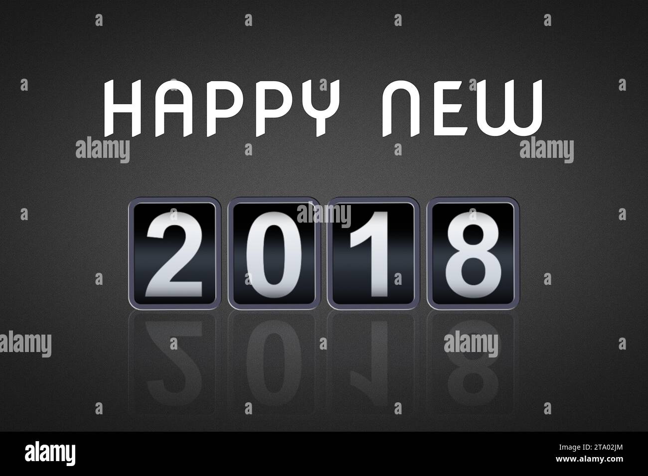 2017 2018 happy new year concept vintage compteur analogique compte à rebours, rétro compteur de numéro flip de 2017 à 2018 année Banque D'Images