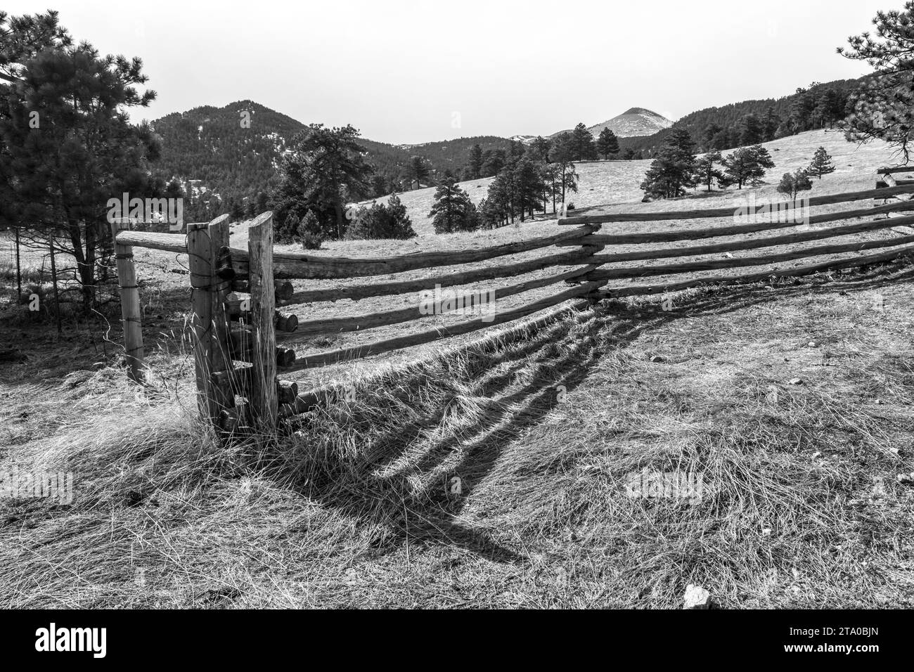 Colorado Ranch Fence Banque D'Images