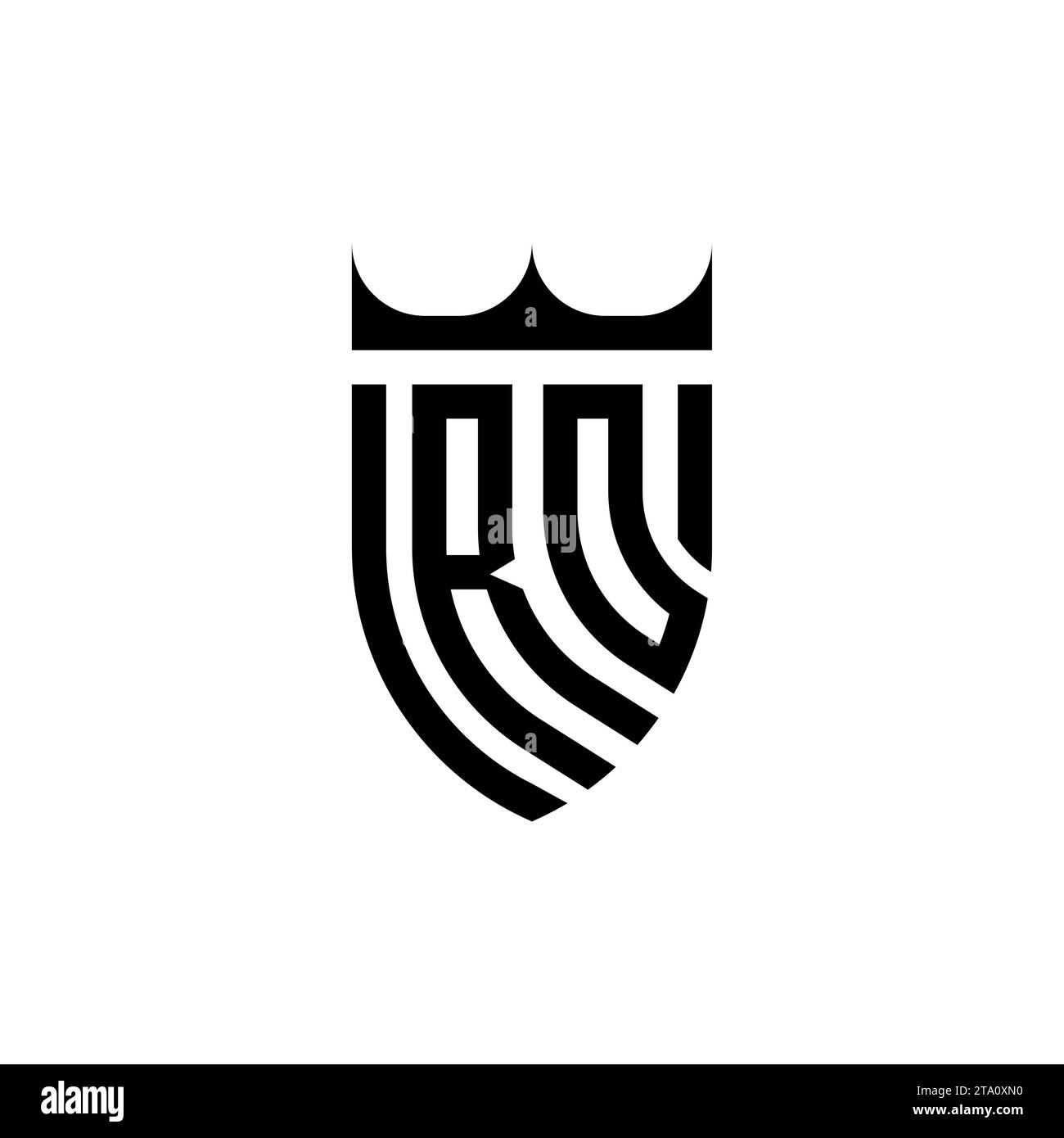 Lettres initiales du logo RO Luxury dans un design professionnel de haute qualité qui s'imprimera bien Illustration de Vecteur