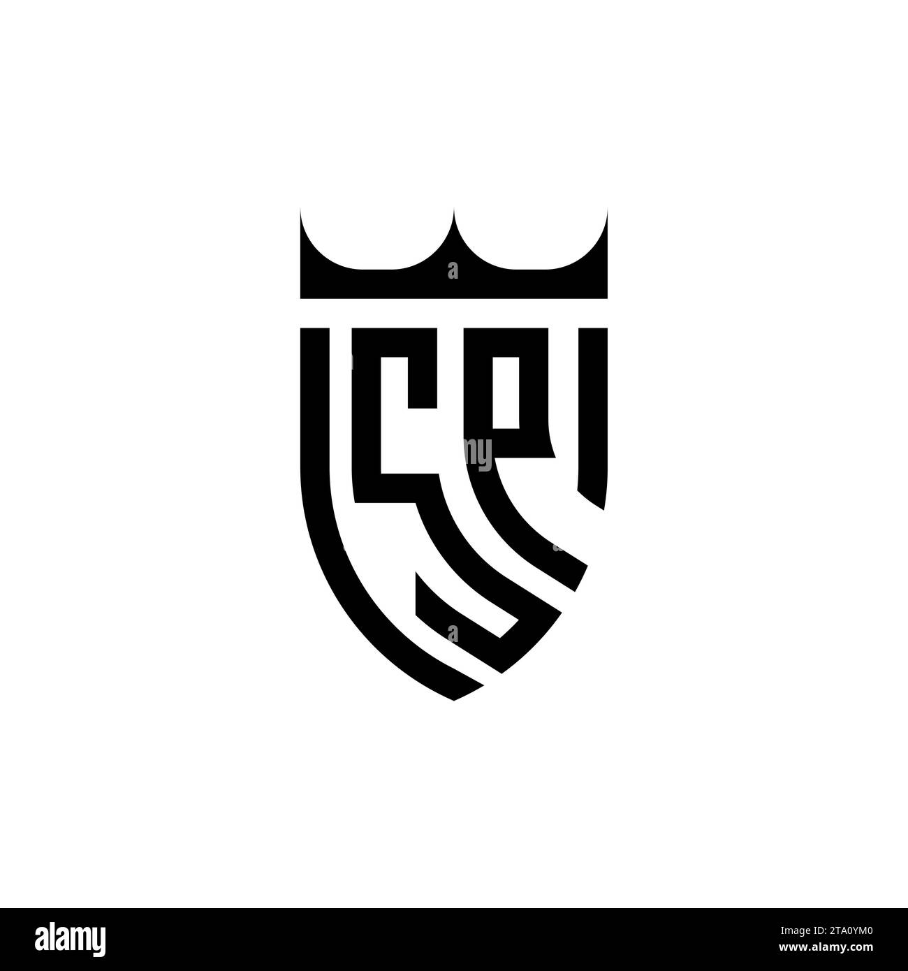 Lettres initiales du logo SP Luxury dans un design professionnel de haute qualité qui s'imprimera bien Illustration de Vecteur