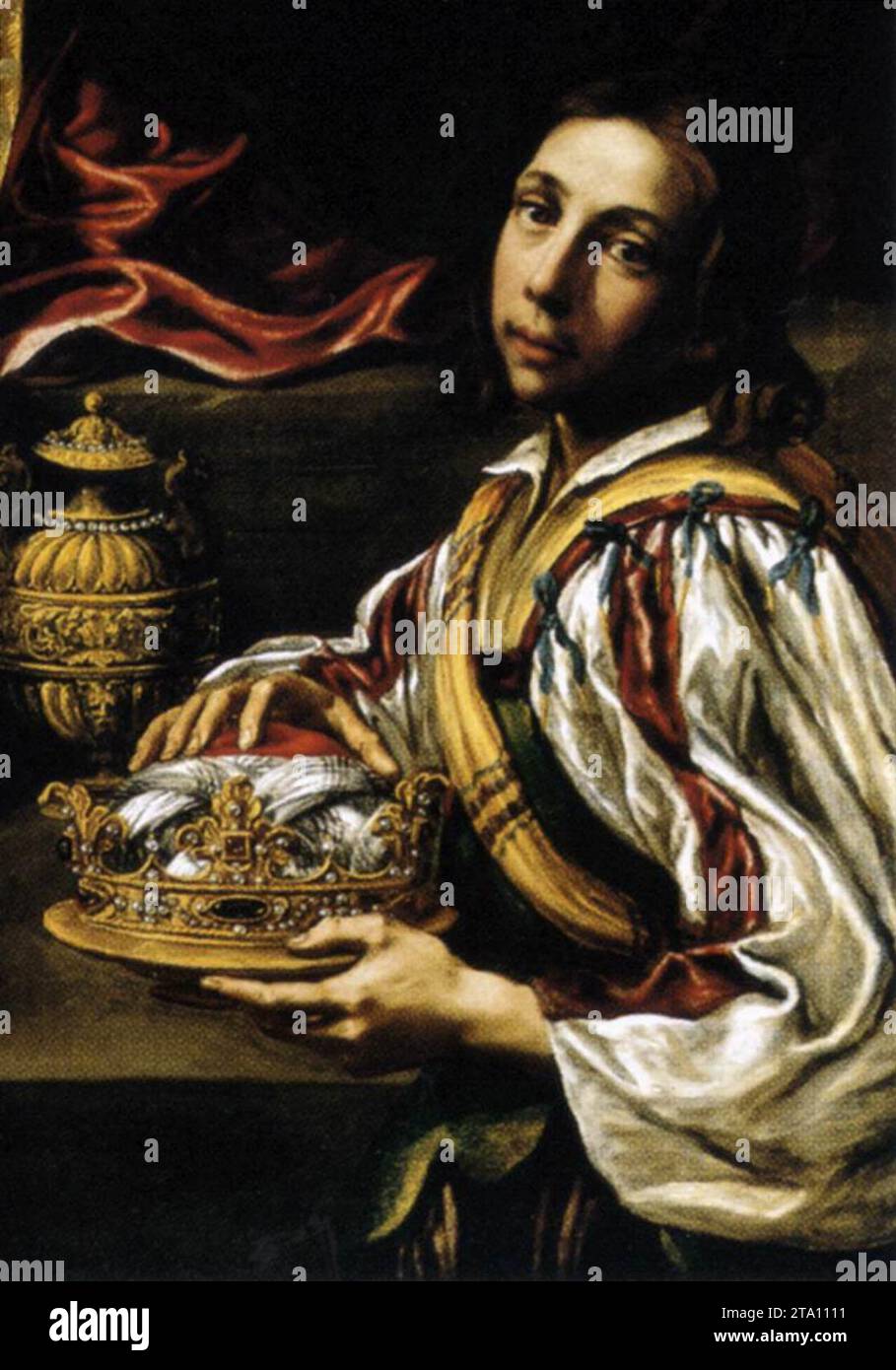 Adoration des Mages (détail) 1620 de Luis Tristan Banque D'Images