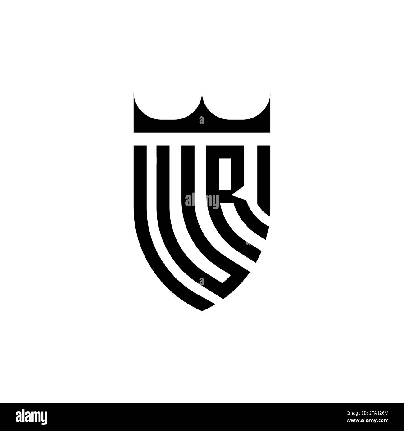 Lettres initiales de logo UR Luxury dans un design professionnel de haute qualité qui imprimera bien Illustration de Vecteur