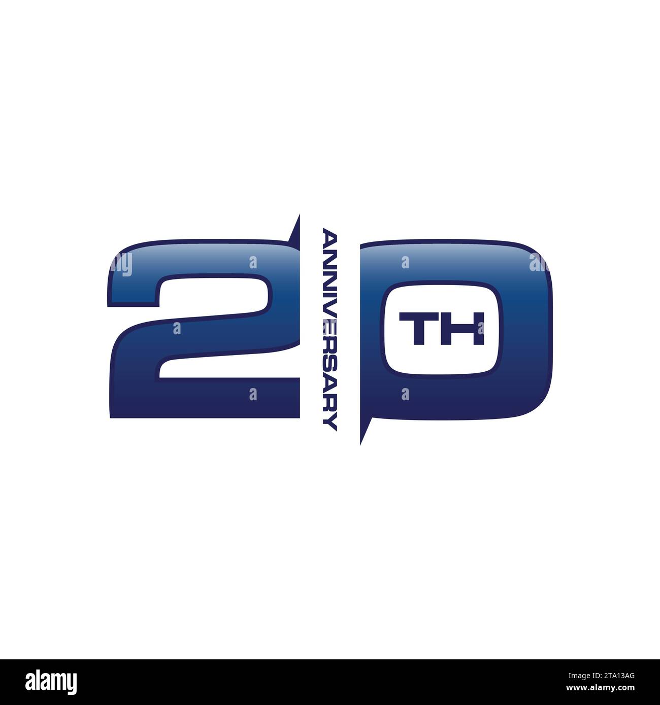 Modèle logo des années 20e anniversaire logo.-illustration vectorielle. logo du 20e anniversaire conception de logo parfaite pour la célébration d'anniversaire Illustration de Vecteur
