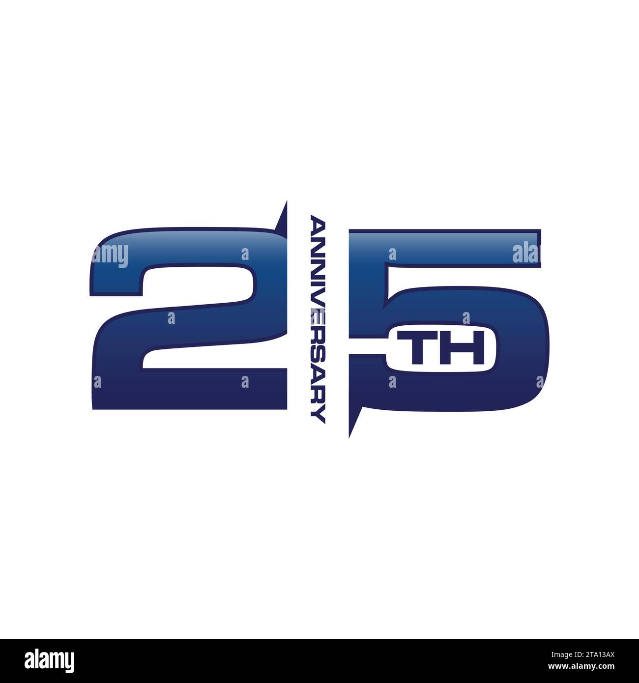 Modèle logo des années 25e anniversaire logo.-illustration vectorielle. logo du 25e anniversaire conception de logo parfaite pour la célébration d'anniversaire Illustration de Vecteur