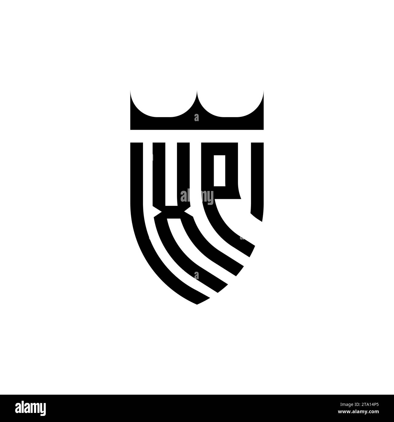 Lettres initiales de logo XP Luxury dans un design professionnel de haute qualité qui imprimera bien Illustration de Vecteur