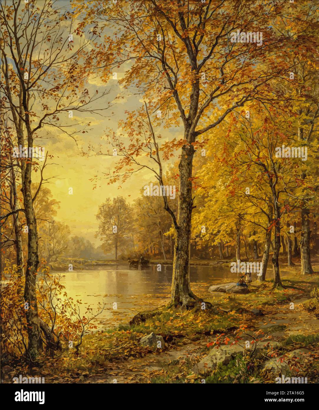 Tableau Mural William Trost Richards 'Une Côte Rocheuse' - Prêt à Accrocher
