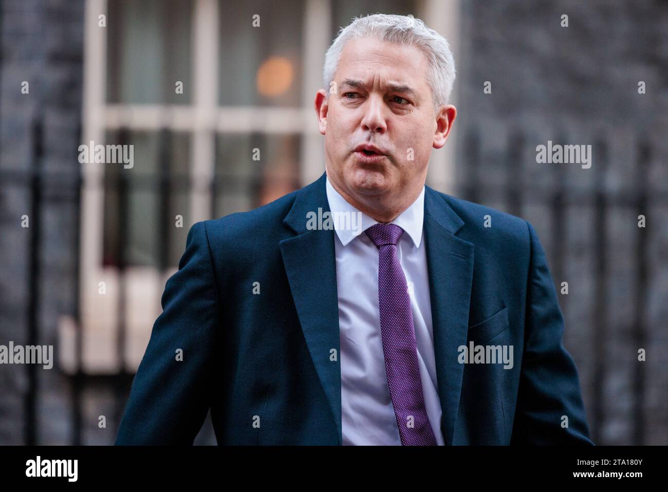 Downing Street, Londres, Royaume-Uni. 28 novembre 2023. Steve Barclay, député et secrétaire d'État à l'Environnement, à l'alimentation et aux Affaires rurales, assiste à la réunion hebdomadaire du Cabinet au 10, rue Downing. Photo par Amanda Rose/Alamy Live News Banque D'Images