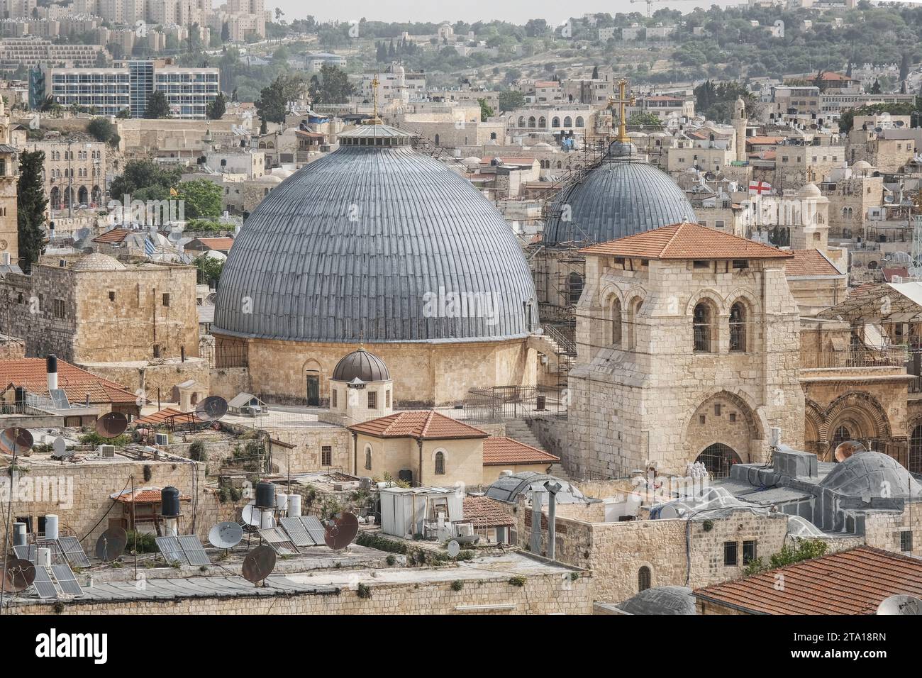 Jérusalem, Israël - 20 mai 2023 : Église du Saint-Sépulcre. Banque D'Images