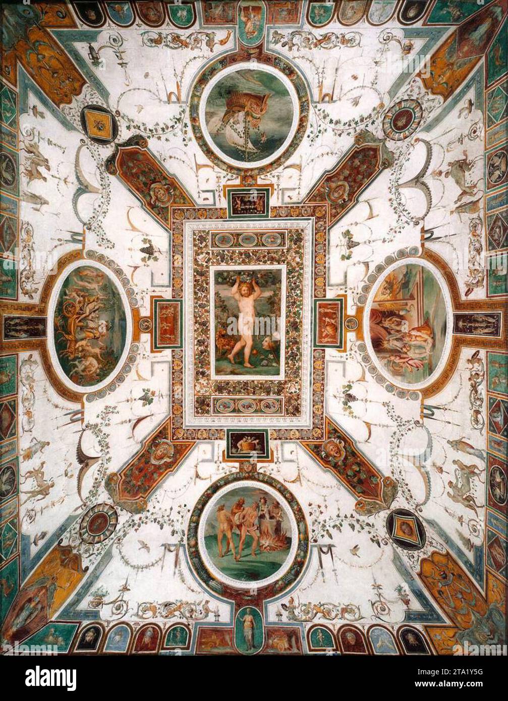 Vue du plafond 1562-63 par Taddeo Zuccaro Banque D'Images