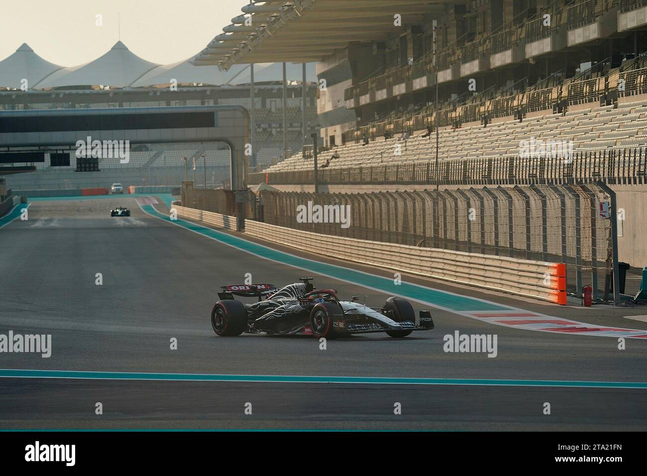 28 novembre 2023, Yas Marina circuit, Abu Dhabi, Formule 1 Abu Dhabi Test 2023, dans la photo Ayumu Iwasa (JPN), Scuderia AlphaTauri Banque D'Images