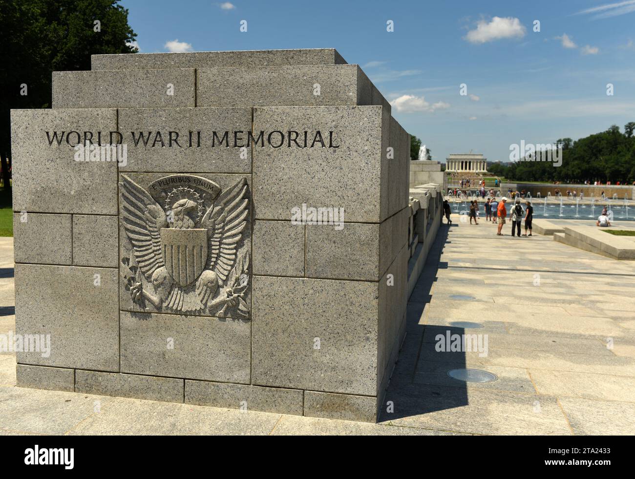 Washington, DC - 01 juin 2018 : Mémorial de la Seconde Guerre mondiale à Washington. Banque D'Images