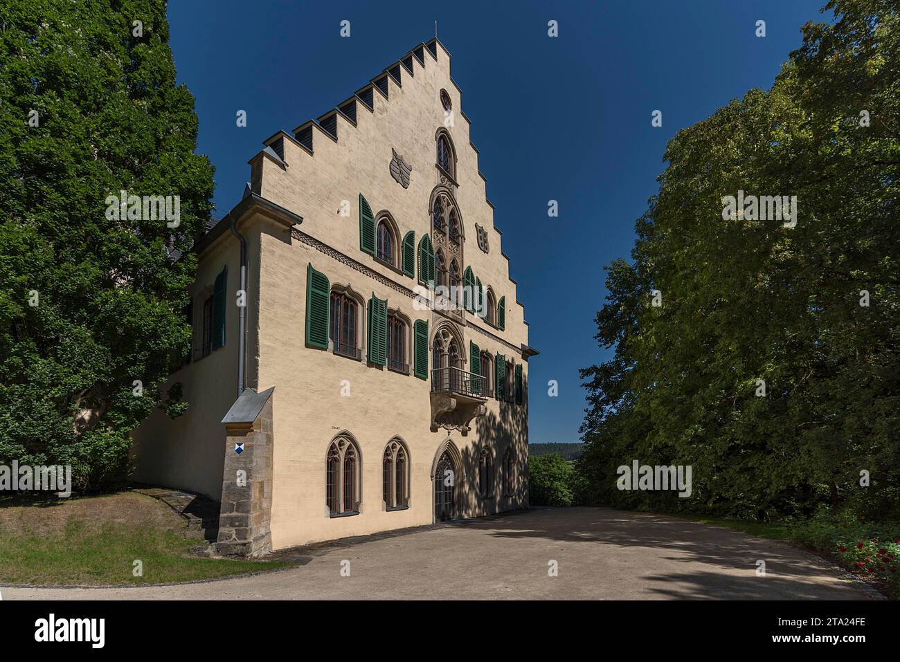 Château de Rosenau, Rosenau 1, Roedental, haute-Franconie, Bavière, Allemagne Banque D'Images