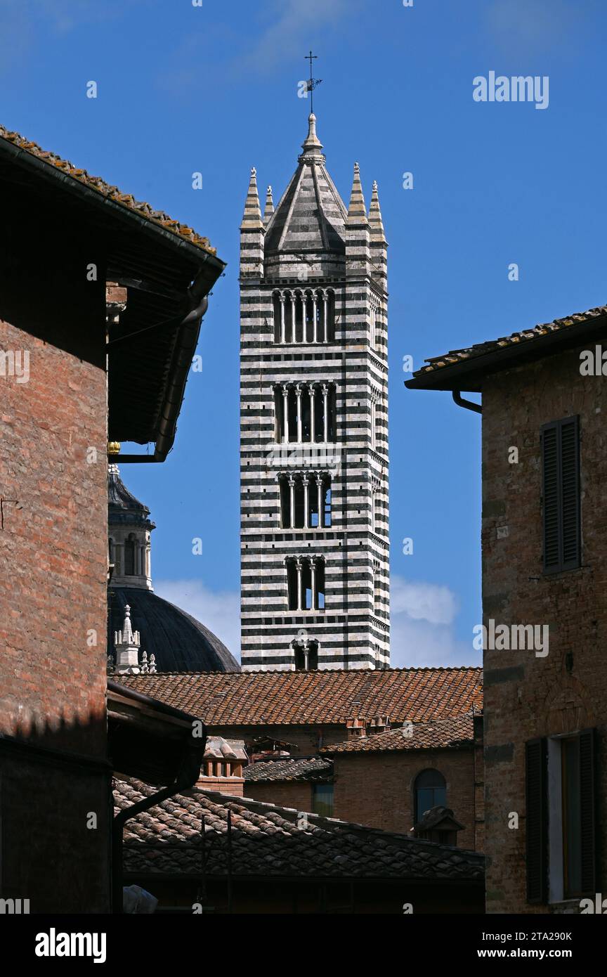 La Cathédrale de Sienne, Toscane, Italie Banque D'Images