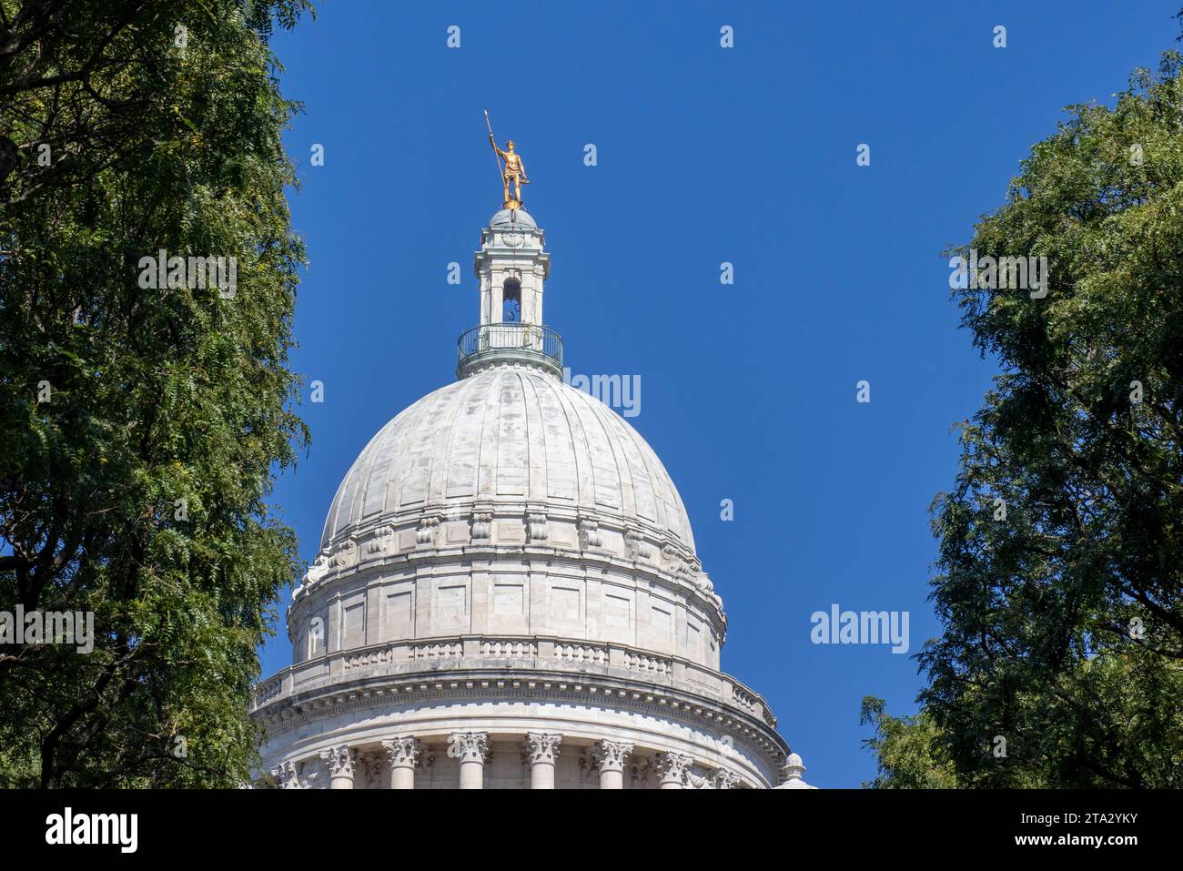 Le Rhode Island State House, le capitole de l'État de Rhode Island, est situé dans le centre-ville de Providence. Banque D'Images
