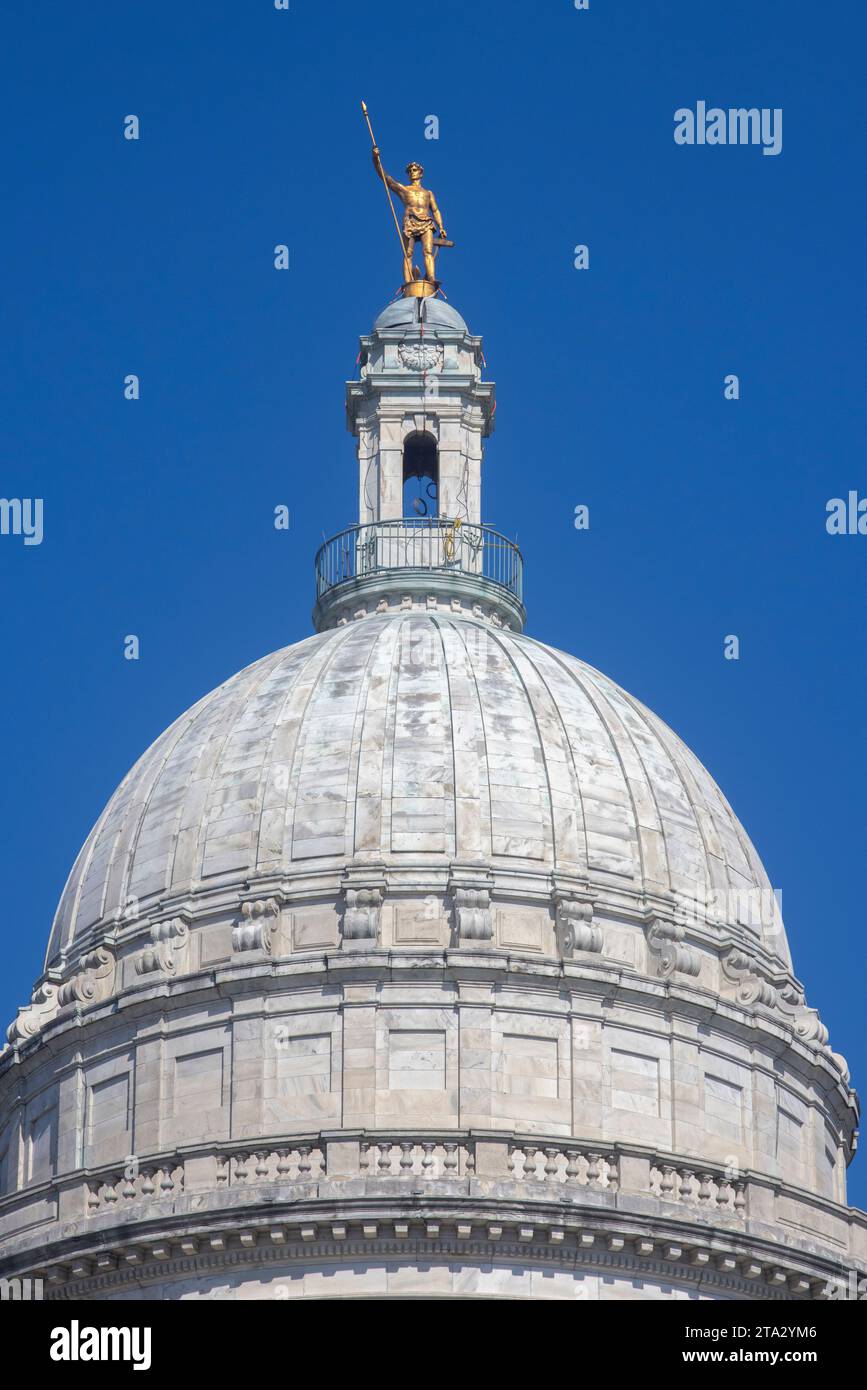 Le Rhode Island State House, le capitole de l'État de Rhode Island, est situé dans le centre-ville de Providence. Banque D'Images